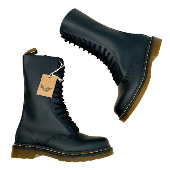 Dr. Martens Shoes - Dr. Martens Brand New 11855 Smooth Taller Boots Leather Combat Boots Women's 9